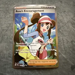 Pokemon TCG Rosa's Encouragement 114/088 Perfect Order Full Art NM - Image 1
