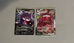 Gengar VMAX 157/264 & Gengar V 156/264 Fusion Strike Ultra Rare Pokemon TCG NM - Image 1