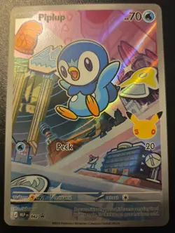 Piplup 042 MEP Black Star Promo First Partner Illustration Collection Pokemon - Image 1