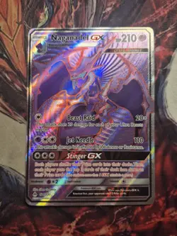 Naganadel GX (Full Art) 121/131 SM - Forbidden Light Ultra Rare Pokemon NM/LP - Image 1
