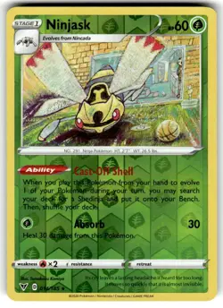 Pokemon - Ninjask 014/185 - Reverse Holo - Vivid Voltage - NM - Image 1