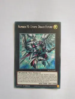 YUGIOH NUMBER F0: UTOPIC DRACO FUTURE SECRET RARE 1ST LP BLCR-EN085 - Image 1