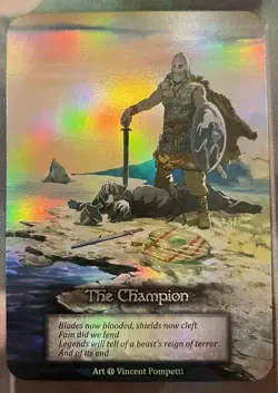Sorcery: Contested Realm TCG Alpha The Champion Promo Card Foil - Image 1