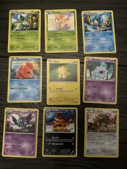 Pokemon TCG Set Of Nine Cards From Black & White, Common/uncommon/rare - Image 1