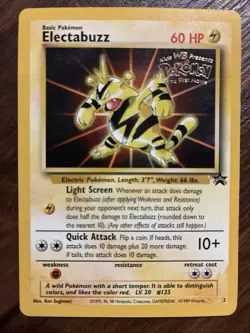 Mewtwo Movie Promo Card 03/53 WOTC Includes Electabuzz Promo - Image 2