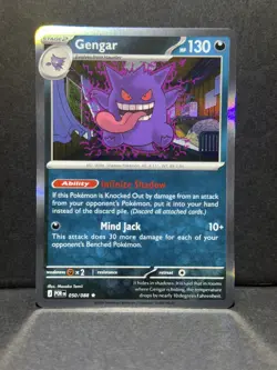 Gengar 050/088 Reverse HOLO + HOLO Pokemon Card Perfect Order - Image 3