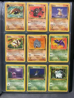 Jungle and Fossil Set Pokemon Cards Collection Bundle No Duplicates 1999 WOTC /4 - Image 1