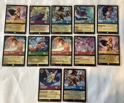Disney Lorcana Winterspell Epic Lot of 12 Regular Cards See Pic - Image 1