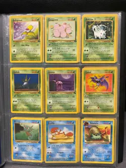 Jungle and Fossil Set Pokemon Cards Collection Bundle No Duplicates 1999 WOTC /3 - Image 1