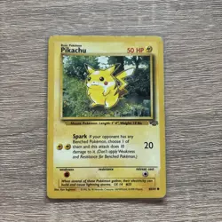 Pokemon Card Pikachu - 60/64 - Jungle - Unlimited - Vintage - MP - 1999 - Image 1