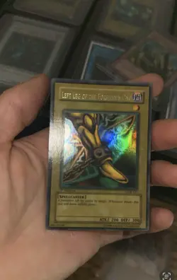 Lob 1st Edition: Exodia; Left Leg Of The Forbidden One (wavy + Faded) - Image 1