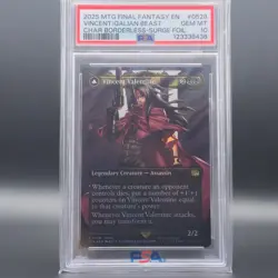 2025 MTG Final Fantasy EN Vincent/Galian Beast Borderless-Surge Foil PSA 10 - Image 1