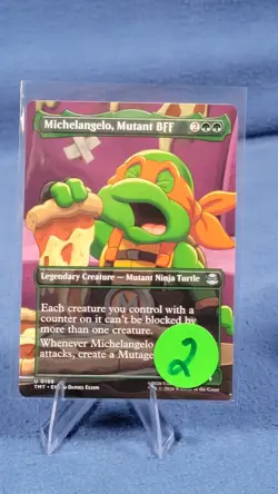 Michelangelo, Mutant BFF | 198 | Uncommon | Borderless Regular | TMNT | MTG B - Image 5