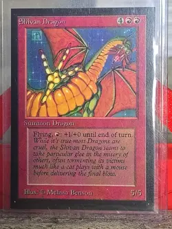 1993 MTG Shivan Dragon Collector's Edition NM - Image 1