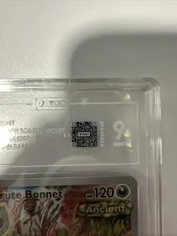 2023 Pokemon Paradox Rift Illustration Rare #207 Brute Bonnet Gem Mint TAG 9 - Image 3
