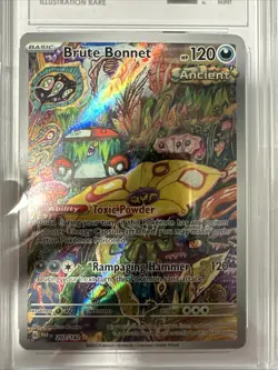 2023 Pokemon Paradox Rift Illustration Rare #207 Brute Bonnet Gem Mint TAG 9 - Image 4