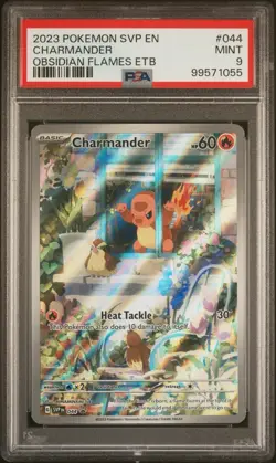Pokemon Charmander 044 Sv: Scarlet & Violet Promo Cards Promo Holo 2023 PSA 9 - Image 1