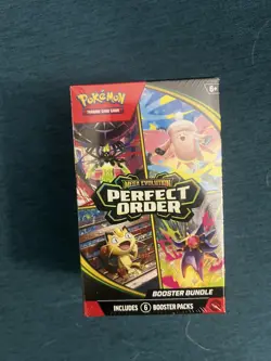 Pokemon TCG: Mega Evolution-Perfect Order Booster Bundle (6 Packs) New Sealed - Image 1