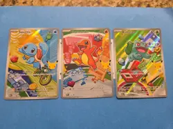Pokemon TCG First Partner Illustration Collection Series 1 Kanto GEN 1 Starters - Image 1
