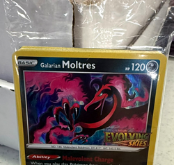 Galarian Moltres Evolving Skies SWSH125 Prerelease Promo Sealed Pokemon TCG Deck - Image 2
