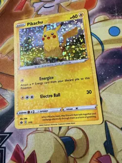 Pokemon TCG Pikachu 7/15 Holo 2022 McDonald's Holo Bleed Error - Image 2