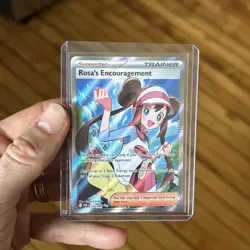Pokemon Rosa's Encouragement 114/088 Full Art Holo Ultra Rare Trainer - Image 1
