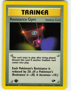 Resistance Gym - 1st Edition - 109/132 Gym Challenge - Pokemon TCG - 2000 - Image 1