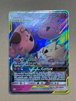Pokemon TCG Tag Team Togepi Cleffa & Igglybuff GX Cosmic Eclipse 143/236 - Image 1