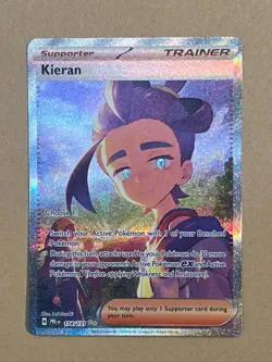 Pokemon TCG Prismatic Evolutions Kieran 174/131 Full Art Near Mint - Image 1