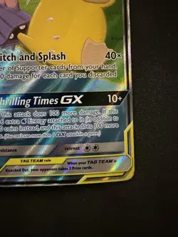Slowpoke & Psyduck GX Tag Team 💧218/236 Pokemon Holo Foil HP/DAMAGED - Image 4