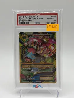 Pokemon 2016 XY Evolutions Mega Venusaur Ex 100/108 PSA 10 - Image 1