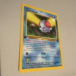 Pokemon Fossil 1st Edition Tentacool 56/62 Non Holo Near Mint - Image 1