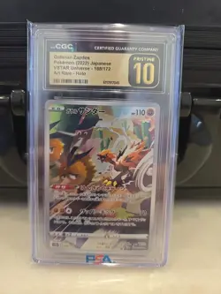 Galarian Zapdos AR 188/172(VSTAR Universe) CGC Pristine 10 Pokemon - Image 1
