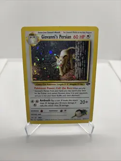 Pokemon TCG Giovanni's Persian 8/132 Gym Challenge Holo Rare Unlimited - Image 1