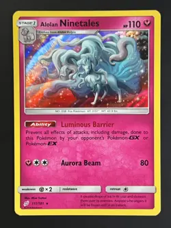 Alolan Ninetales Holo 111/181 - Team Up - Holo - Pokemon TCG -LP - Image 1