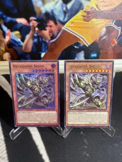 (2) Hecahands Breus 1 Holo Super Rare 1st Edition Yu-Gi-Oh! PHRE-EN005 MINT - Image 1
