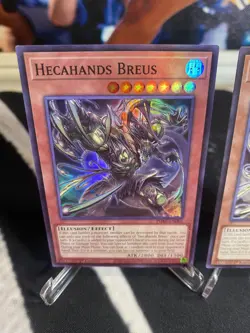 (2) Hecahands Breus 1 Holo Super Rare 1st Edition Yu-Gi-Oh! PHRE-EN005 MINT - Image 3