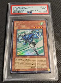 Yugioh Elemental Hero Stratos JUMP-EN012 Ultra Rare PSA 9 Mint! - Image 1