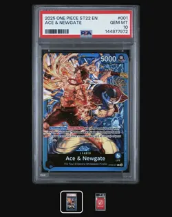 One Piece Ace & Newgate Leader Starter Deck ST22-001 English PSA 10 GEM MT - Image 2