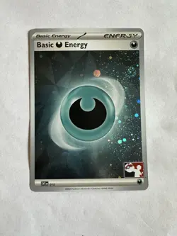Pokemon Basic Darkness Energy - (Cosmos Holo) 015 Prize Pack Series Cards - NM - Image 1