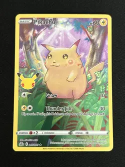 Pokemon Pikachu TCG Celebrations Card 005/025 25th Anniversary - Image 1