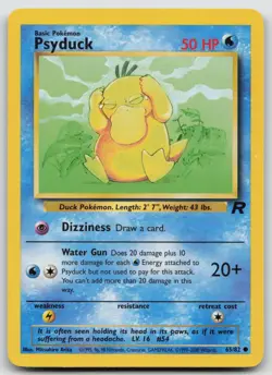 Pokemon Card Psyduck Common Team Rocket 65/82 - Image 1