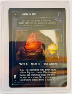 STAR WARS CCG - Jabba The Hutt - Rare Foil Card, Reflections - Decipher 1999 - Image 1