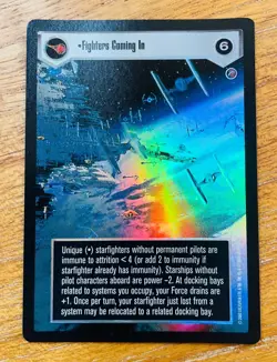 STAR WARS CCG - Fighters Coming In, Rare Foil Card - Reflections - Decipher 2000 - Image 1