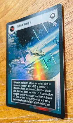 STAR WARS CCG - Fighters Coming In, Rare Foil Card - Reflections - Decipher 2000 - Image 3