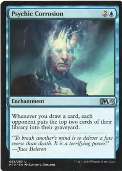 MTG: Core Set 2019: Psychic Corrosion: Lightly Played Condition - Image 1