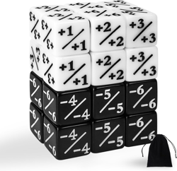 24 Pieces MTG Dice Counters Token Dice, Magic The Gathering Glitter Sparkle Dice - Image 1