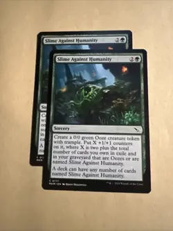 X2 MTG Slime Against Humanity MKM 0177 C NM Regular Pair - Image 1