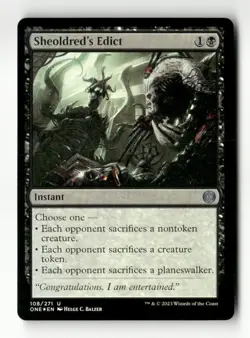 Sheoldred's Edict FOIL Phyrexia: All Will Be One #108 Uncommon - Image 1