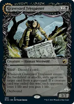 Graveyard Trespasser (Showcase) Foil R Innistrad: Midnight Hunt 290 NM - Image 1
